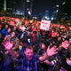 Tens of thousands of South Koreans took part in a rally to demand President Park Geun-Hye to step down on November 12, 2016 in Seoul, South Korea. Photo: Jean Chung/Getty Images.